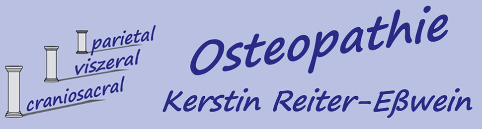 Header Bild: Osteopathie Kerstin Reiter-Eßwein - Logo: parietal viszeral craniosacral